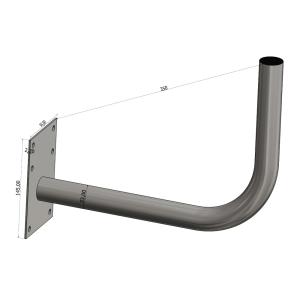 VIKAR Βάση τοίχου 22014, Φ33x350mm x2mm | Εικόνα & Ήχος | elabstore.gr