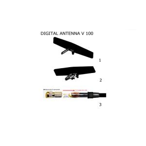 VIKAR ψηφιακή κεραία V100, εσωτερικής & εξωτερικής χρήσης, 10dB | Εικόνα & Ήχος | elabstore.gr
