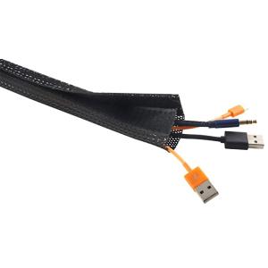 BRATECK Δεματικό Καλωδίων τύπου Flex Wrap VS-135, 100x13.5cm, μαύρο | Καλώδια - Αντάπτορες | elabstore.gr