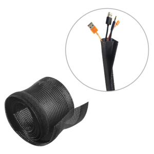BRATECK Δεματικό Καλωδίων τύπου Flex Wrap VS-135, 100x13.5cm, μαύρο | Καλώδια - Αντάπτορες | elabstore.gr