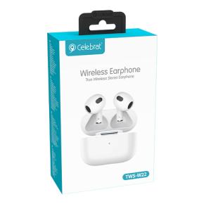 CELEBRAT earphones με θήκη φόρτισης TWS-W22, True Wireless, λευκά | eLabstore.gr CELEBRAT earphones με θήκη φόρτισης TWS-W22, True Wireless, λευκά | Αξεσουάρ κινητών | elabstore.gr