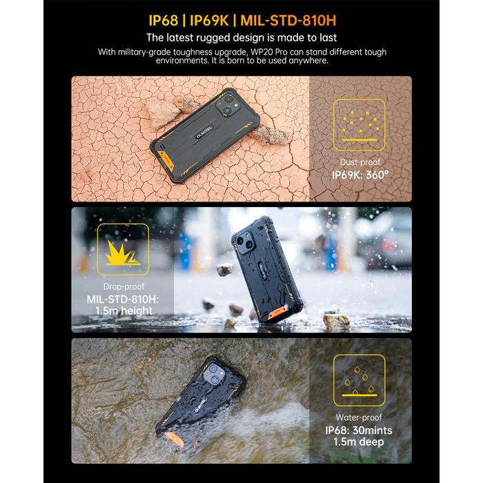 OUKITEL smartphone WP20 Pro, IP68/IP69K, 5.93" 4/64GB, Octa-core, μαύρο | eLabstore.gr OUKITEL smartphone WP20 Pro, IP68/IP69K, 5.93" 4/64GB, Octa-core, μαύρο - Image 6