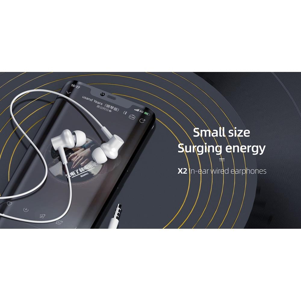YISON earphones με μικρόφωνο X2, 3.5mm, 1.36m, μαύρα | eLabstore.gr YISON earphones με μικρόφωνο X2, 3.5mm, 1.36m, μαύρα | Αξεσουάρ κινητών | elabstore.gr