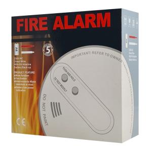 WOLF GUARD ενσύρματος ανιχνευτής καπνού YG-04, 433MHz, Φ 128x38mm | Συναγερμοί | elabstore.gr