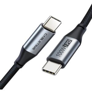 CABLETIME καλώδιο USB Type-C C160, PD100W, USB 2.0, 5A, 2m, μαύρο | Καλώδια - Αντάπτορες | elabstore.gr