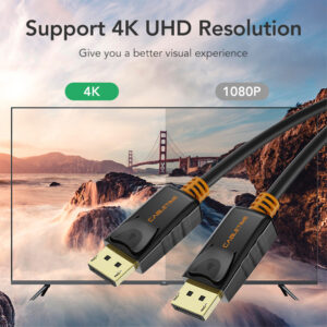 CABLETIME καλώδιο Displayport AV585, 1.2v, 4k/60hz, 3m, μαύρο | Καλώδια - Αντάπτορες | elabstore.gr