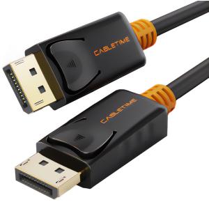 CABLETIME καλώδιο Displayport AV585, 1.2v, 4k/60hz, 3m, μαύρο | Καλώδια - Αντάπτορες | elabstore.gr