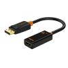 CABLETIME αντάπτορας DisplayPort σε HDMI AV586, 1080p, 0.2m, μαύρος | Καλώδια - Αντάπτορες | elabstore.gr