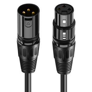 CABLETIME καλώδιο μικροφώνου XLR AV350, 3P, M/F, 24AWG, 10m, μαύρο | Καλώδια - Αντάπτορες | elabstore.gr