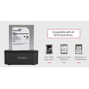 ORICO docking station 6218US3, 2.5/3.5" HDD/SSD, 5Gbps, μαύρο | Συνοδευτικά PC | elabstore.gr