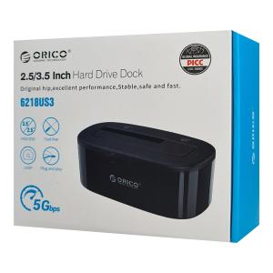 ORICO docking station 6218US3, 2.5/3.5" HDD/SSD, 5Gbps, μαύρο | eLabstore.gr