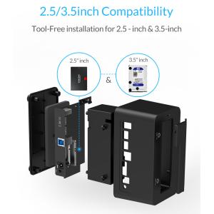 ORICO docking station 6619US3-V1, 2.5/3.5" HDD/SSD, 5Gbps, UASP, μαύρο | Συνοδευτικά PC | elabstore.gr