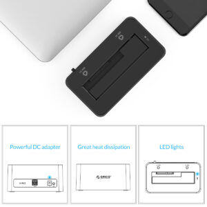 ORICO docking station 6619US3-V1, 2.5/3.5" HDD/SSD, 5Gbps, UASP, μαύρο | Συνοδευτικά PC | elabstore.gr