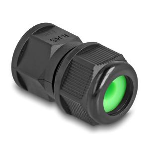 DELOCK σύνδεσμος για RJ45 86995, αδιάβροχος IP67, μαύρος | Καλώδια - Αντάπτορες | elabstore.gr