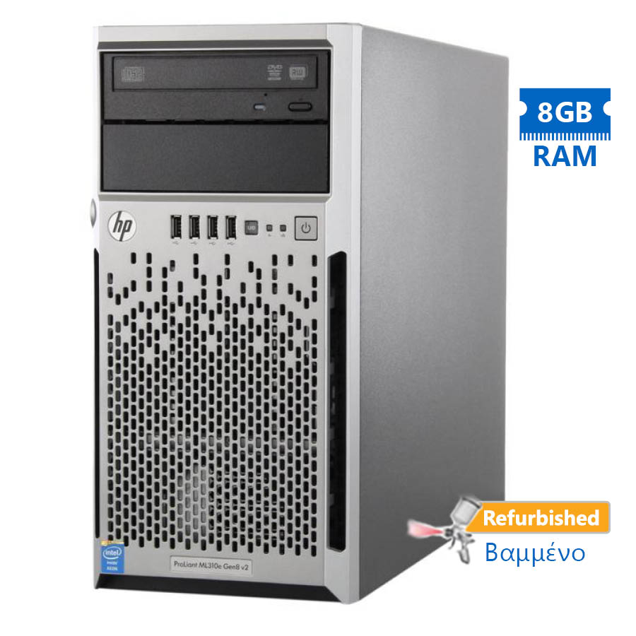 HP Proliant ML310e Gen8 Server Tower i3-3220/ 8GB DDR3/ No HDD/ 4LFF/ 2xPSU/ DVD/ P222-512MB Grade A+ Refu | eLabstore.gr HP Proliant ML310e Gen8 Server Tower i3-3220/8GB DDR3/No HDD/4LFF/2xPSU/DVD/P222-512MB Grade A+ Refu | Refurbished | elabstore.gr