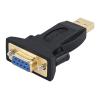 POWERTECH αντάπτορας USB 2.0 σε RS232 CAB-U152, PL2303TA, μαύρος | Καλώδια - Αντάπτορες | elabstore.gr