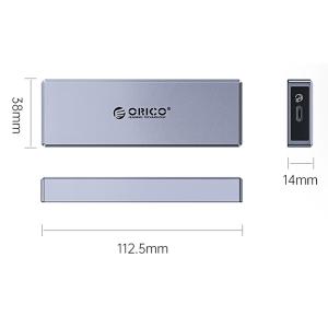 ORICO θήκη για Μ.2 SSD CM2C3-GY-BP, 6Gbps, έως 4TB, γκρι | Συνοδευτικά PC | elabstore.gr
