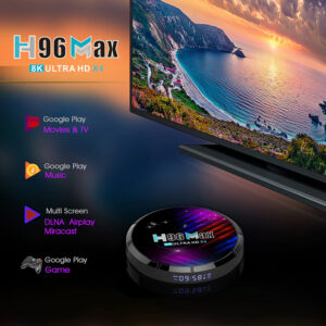 TV Box H96 Max X4, 8K, S905X4, 4/32GB, Wi-Fi 2.4/5GHz, Android 11 | Εικόνα & Ήχος | elabstore.gr