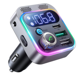 JOYROOM FM transmitter με οθόνη JR-CL16, 2x USB, 48W, PD & QC 3.0, μαύρο | Gadgets - Αξεσουάρ | elabstore.gr