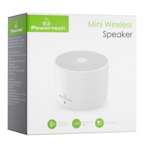 POWERTECH φορητό ηχείο PT-1037, 4W, Bluetooth 5.0, 300mAh, λευκό | Εικόνα & Ήχος | elabstore.gr