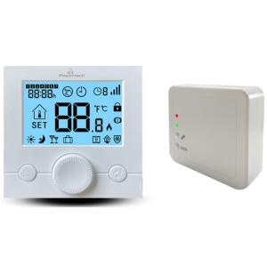 POWERTECH ψηφιακός θερμοστάτης χώρου PT-1046, αερίου, RF, λευκός | Εργαλεία | elabstore.gr