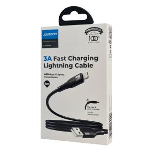 JOYROOM καλώδιο USB σε Lightning S-1030M12L, 3A, 1m, μαύρο | Αξεσουάρ κινητών | elabstore.gr