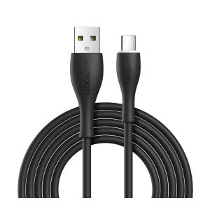 JOYROOM καλώδιο USB σε USB-C S-1030M8C με LED, 3A, 1m, μαύρο | Καλώδια - Αντάπτορες | elabstore.gr