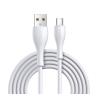 JOYROOM καλώδιο USB σε USB-C S-1030M8C με LED, 3A, 1m, λευκό | Καλώδια - Αντάπτορες | elabstore.gr