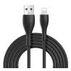 JOYROOM καλώδιο USB σε Lightning S-1030M8L με LED, 2.4A, 1m, μαύρο | Αξεσουάρ κινητών | elabstore.gr