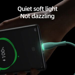 JOYROOM καλώδιο USB σε Lightning S-1030M8L με LED, 2.4A, 1m, λευκό | Αξεσουάρ κινητών | elabstore.gr