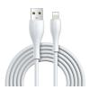 JOYROOM καλώδιο USB σε Lightning S-1030M8L με LED, 2.4A, 1m, λευκό | Αξεσουάρ κινητών | elabstore.gr