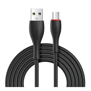 JOYROOM καλώδιο USB σε Micro USB S-1030M8M με LED, 2.4A, 1m, μαύρο | Καλώδια - Αντάπτορες | elabstore.gr