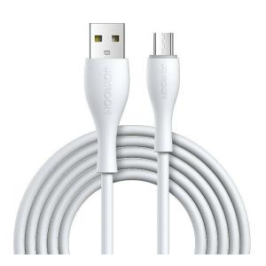 JOYROOM καλώδιο USB σε Micro USB S-1030M8M με LED, 2.4A, 1m, λευκό | Καλώδια - Αντάπτορες | elabstore.gr