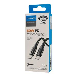 JOYROOM καλώδιο USB-C S-1230M3, 60PD, 1.2m, μαύρο | Καλώδια - Αντάπτορες | elabstore.gr
