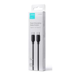 JOYROOM καλώδιο USB-C S-CC060A9, 60W, 1m, μαύρο | Καλώδια - Αντάπτορες | elabstore.gr