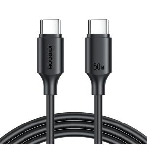 JOYROOM καλώδιο USB-C S-CC060A9, 60W, 1m, μαύρο | Καλώδια - Αντάπτορες | elabstore.gr