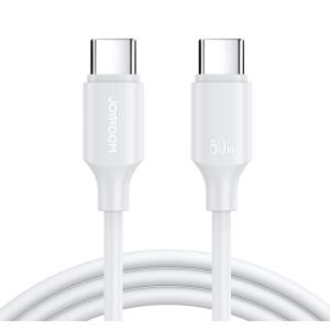 JOYROOM καλώδιο USB-C S-CC060A9, 60W, 1m, λευκό | Καλώδια - Αντάπτορες | elabstore.gr