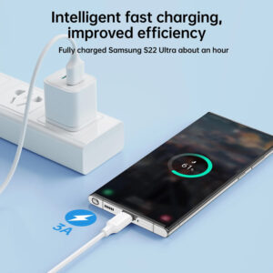 JOYROOM καλώδιο USB σε USB-C S-UC027A9, 3A, 1m, λευκό | Καλώδια - Αντάπτορες | elabstore.gr