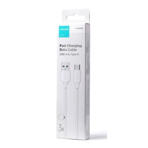 JOYROOM καλώδιο USB σε USB-C S-UC027A9, 3A, 1m, λευκό | Καλώδια - Αντάπτορες | elabstore.gr