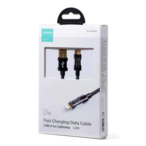 JOYROOM καλώδιο USB σε Lightning S-UL012A12, 2.4A, 1.2m, μαύρο | Αξεσουάρ κινητών | elabstore.gr