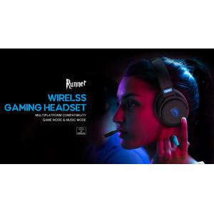 SADES gaming headset Runner, wireless & wired, multiplatform, BT, μαύρο | Συνοδευτικά PC | elabstore.gr