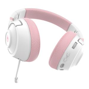 SADES gaming headset Whisper, wireless & wired, multiplatform, BT, ροζ | Συνοδευτικά PC | elabstore.gr