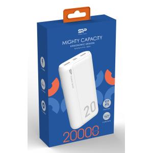 SILICON POWER power bank GS15, 20000mAh, 2x USB & USB-C, 3A, λευκό | Αξεσουάρ κινητών | elabstore.gr