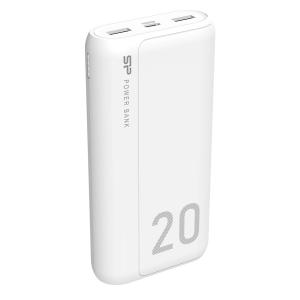 SILICON POWER power bank GS15, 20000mAh, 2x USB & USB-C, 3A, λευκό | Αξεσουάρ κινητών | elabstore.gr