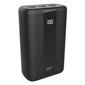 SILICON POWER power bank QX55, 30000mAh, 3x USB & USB-C, 22.5W, LCD | Αξεσουάρ κινητών | elabstore.gr