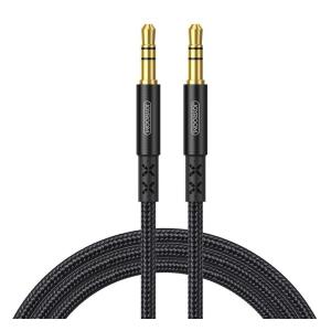 JOYROOM καλώδιο Stereo 3.5mm SY-15A1, AUX, gold plated, 1.5m, μαύρο | Καλώδια - Αντάπτορες | elabstore.gr