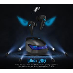 SADES gaming earphones Wings 200 με θήκη φόρτισης, True Wireless, μαύρα | Αξεσουάρ κινητών | elabstore.gr