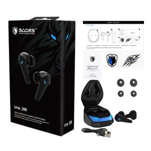 SADES gaming earphones Wings 200 με θήκη φόρτισης, True Wireless, μαύρα | Αξεσουάρ κινητών | elabstore.gr