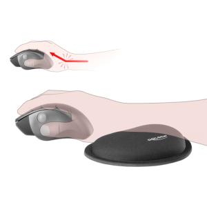 DELOCK στήριγμα καρπού για ποντίκι 12602, 25x115x165mm, μαύρο | Συνοδευτικά PC | elabstore.gr