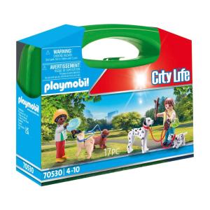 PLAYMOBIL βαλιτσάκι City Life βόλτα με σκυλάκια 70530, 17τμχ | Παιχνίδια | elabstore.gr